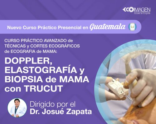 CURSO PRÁCTICO AVANZADO de TÉCNICAS y CORTES ECOGRÁFICOS de ECOGRAFIA de MAMA | DOPPLER, ELASTOGRAFÍA y BIOPSIA de MAMA con TRUCUT | Guatemala 2025