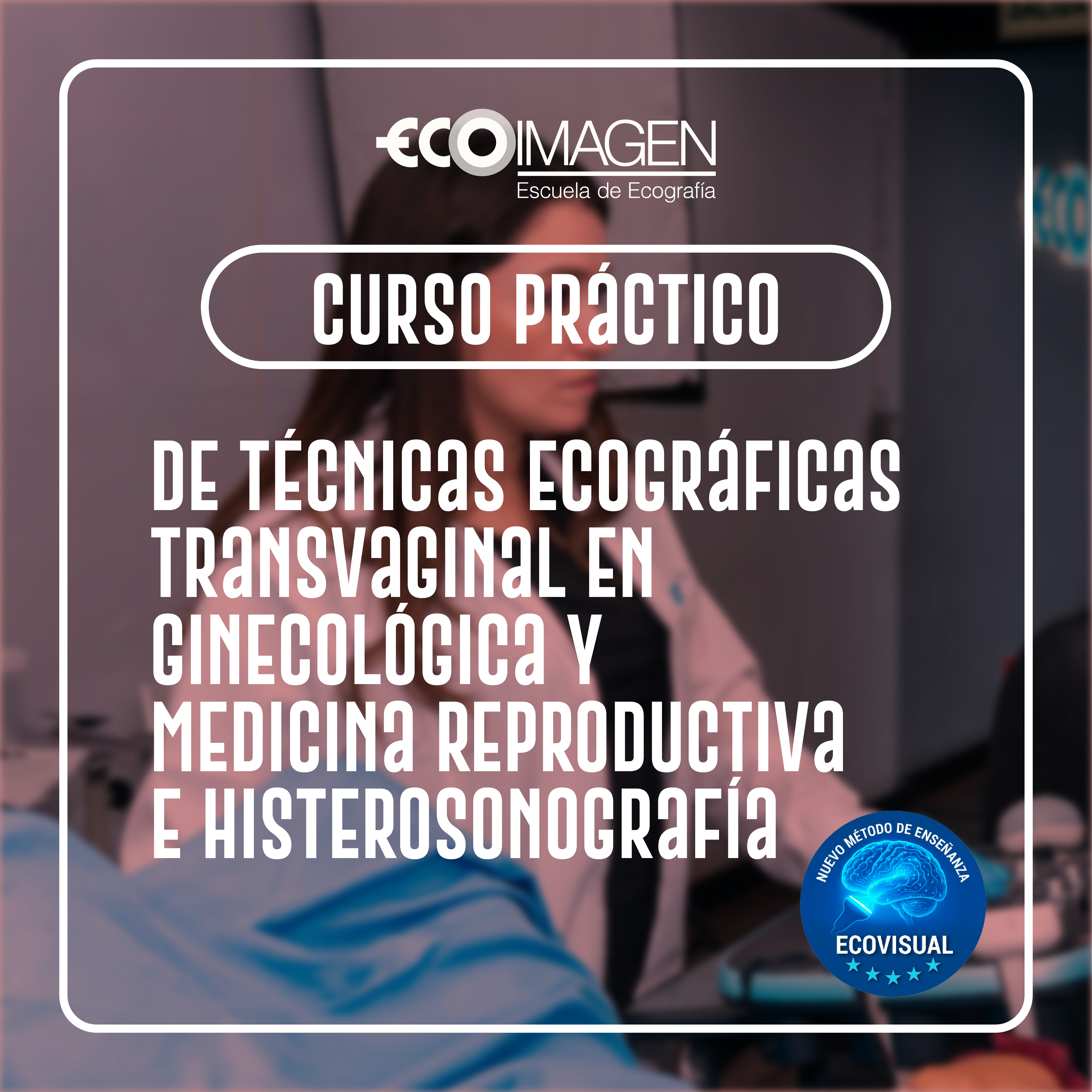 Curso Práctico | Técnicas Ecográfica Transvaginal en Ginecología, Medicina Reproductiva e Histerosonografía con el Método EcoVisual | 2026